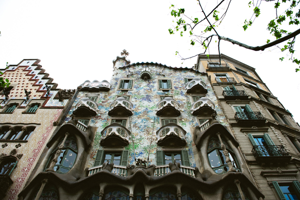 Gaudi architecture Barcelona Spain